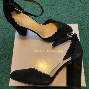 Mark Fisher Sahar d’Orsay Closed Toe Scalloped Pumps